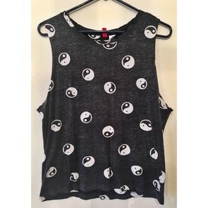 Dark grey and white shirt